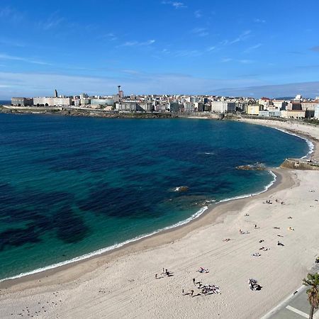 Primera Linea Playa Riazor A Coruña Exterior foto